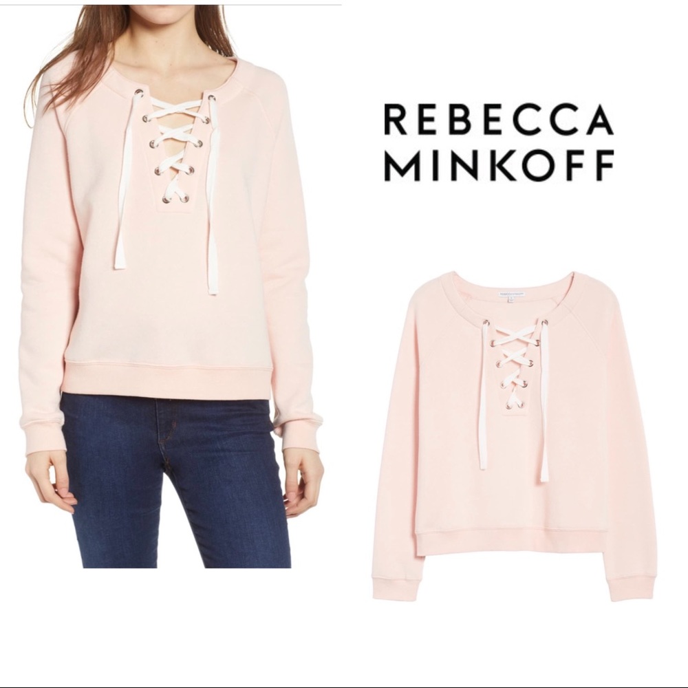 Rebecca Minkoff Raquel Pink robe Swea…